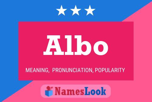 Albo Name Poster