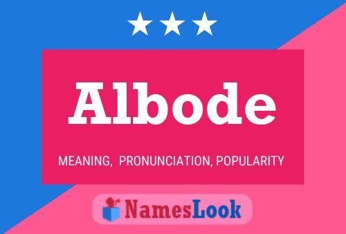 Albode Name Poster