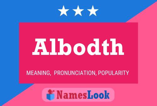 Albodth Name Poster