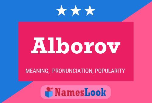 Alborov Name Poster