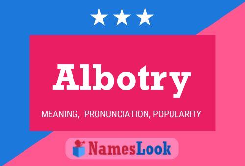 Albotry Name Poster