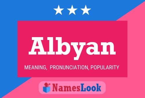 Albyan Name Poster