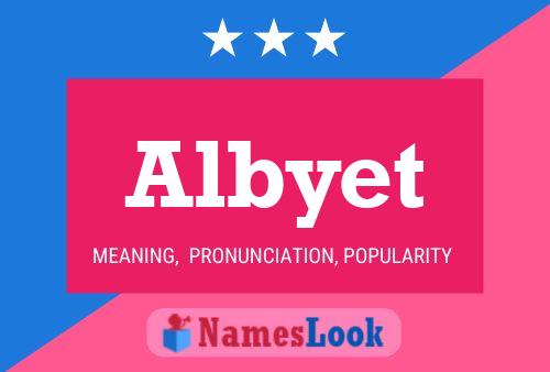 Albyet Name Poster