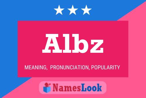 Albz Name Poster