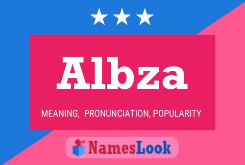 Albza Name Poster