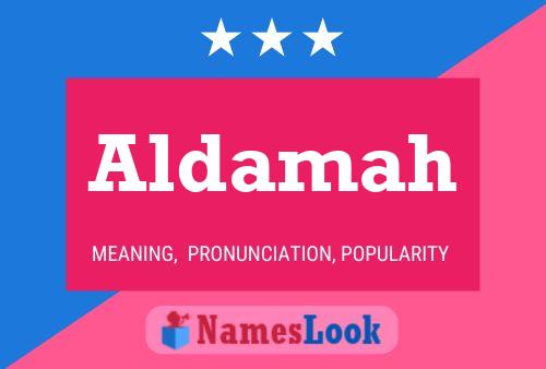 Aldamah Name Poster