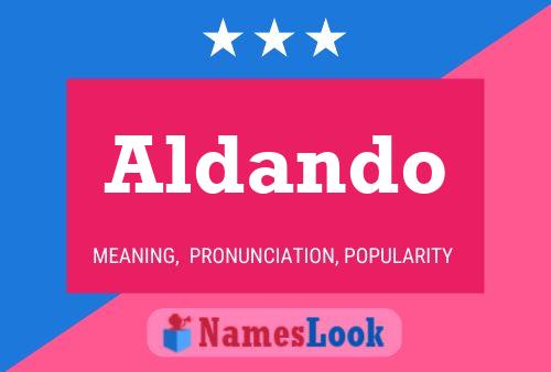 Aldando Name Poster