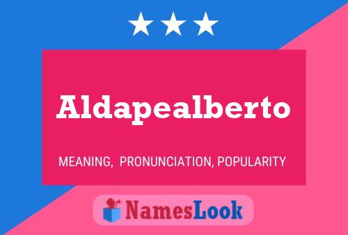 Aldapealberto Name Poster