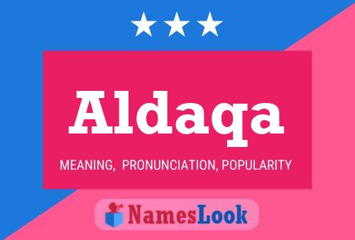 Aldaqa Name Poster