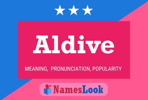 Aldive Name Poster