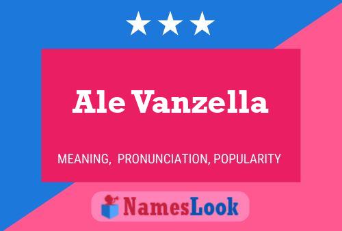 Ale Vanzella Name Poster