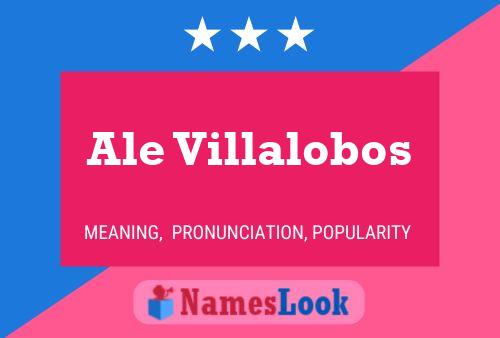 Ale Villalobos Name Poster