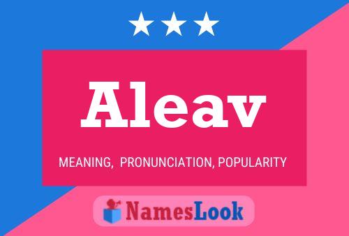 Aleav Name Poster