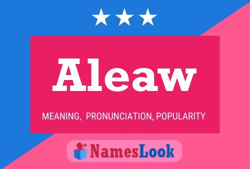 Aleaw Name Poster