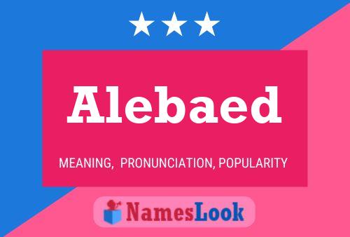 Alebaed Name Poster