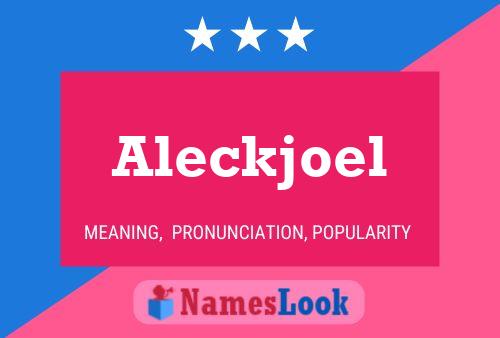 Aleckjoel Name Poster