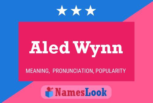 Aled Wynn Name Poster