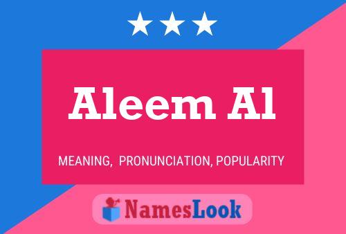 Aleem Al Name Poster