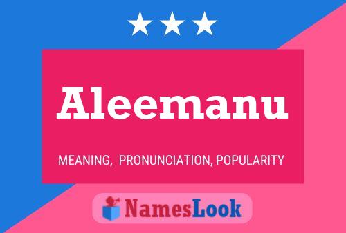 Aleemanu Name Poster