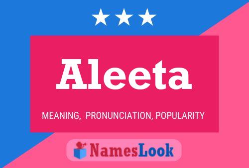 Aleeta Name Poster