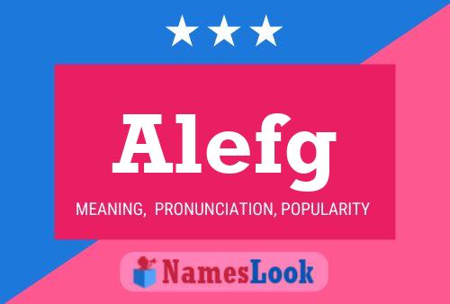 Alefg Name Poster