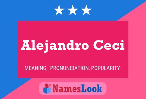 Alejandro Ceci Name Poster