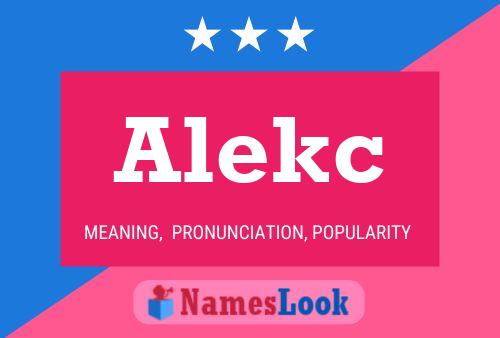 Alekc Name Poster