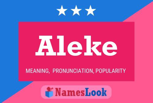 Aleke Name Poster