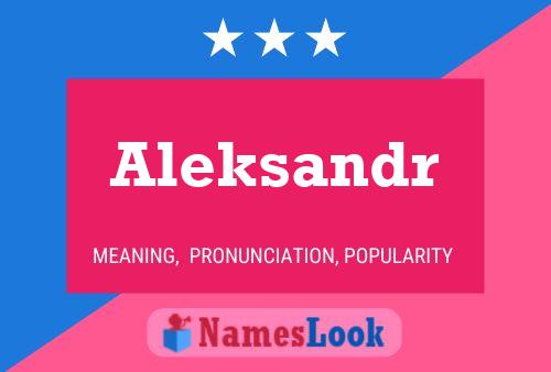 Aleksandr Name Poster