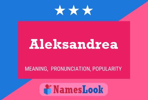 Aleksandrea Name Poster