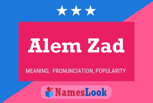 Alem Zad Name Poster