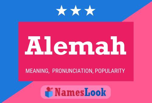 Alemah Name Poster