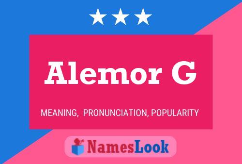 Alemor G Name Poster