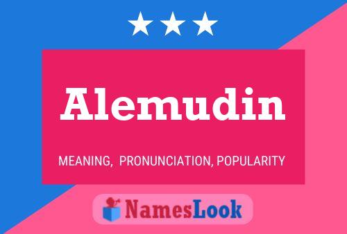 Alemudin Name Poster