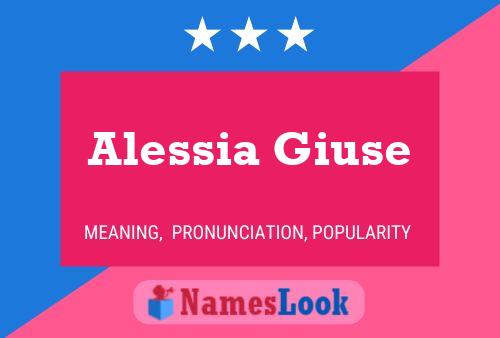 Alessia Giuse Name Poster