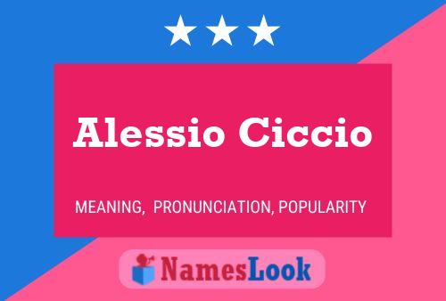 Alessio Ciccio Name Poster