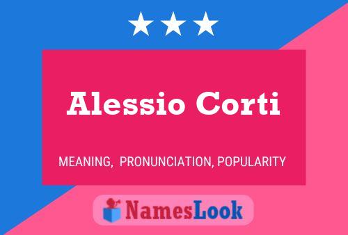 Alessio Corti Name Poster