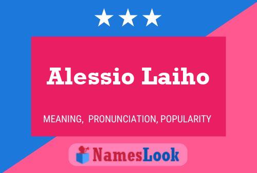 Alessio Laiho Name Poster