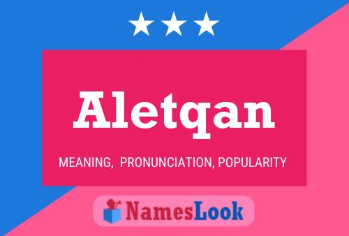 Aletqan Name Poster