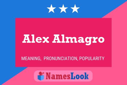 Alex Almagro Name Poster