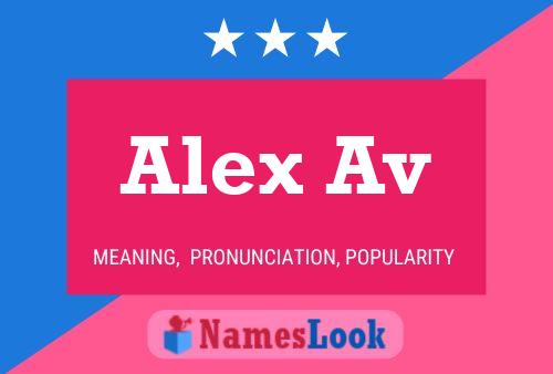 Alex Av Name Poster