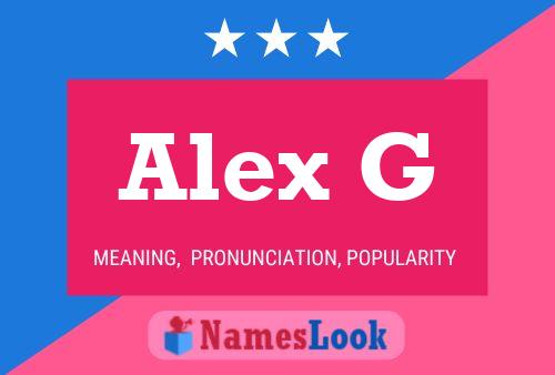 Alex G Name Poster