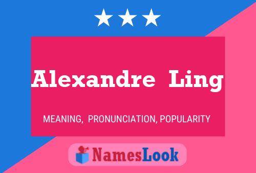 Alexandre  Ling Name Poster