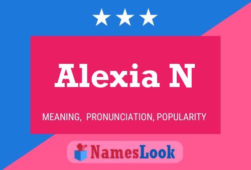 Alexia N Name Poster