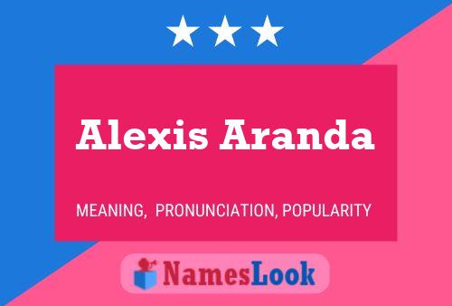 Alexis Aranda Name Poster