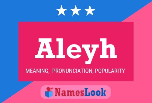 Aleyh Name Poster