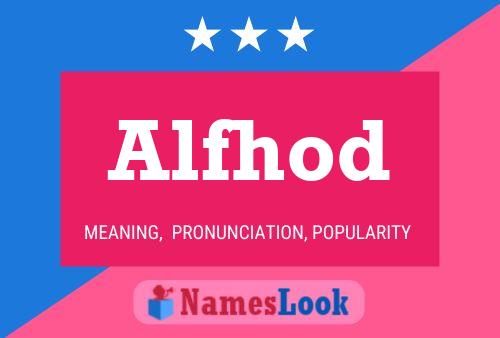 Alfhod Name Poster