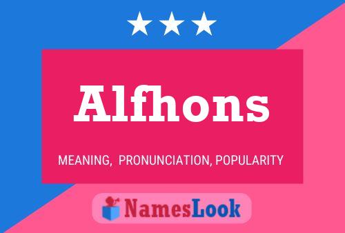 Alfhons Name Poster