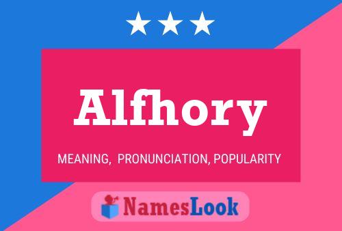 Alfhory Name Poster