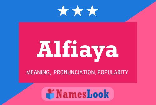 Alfiaya Name Poster